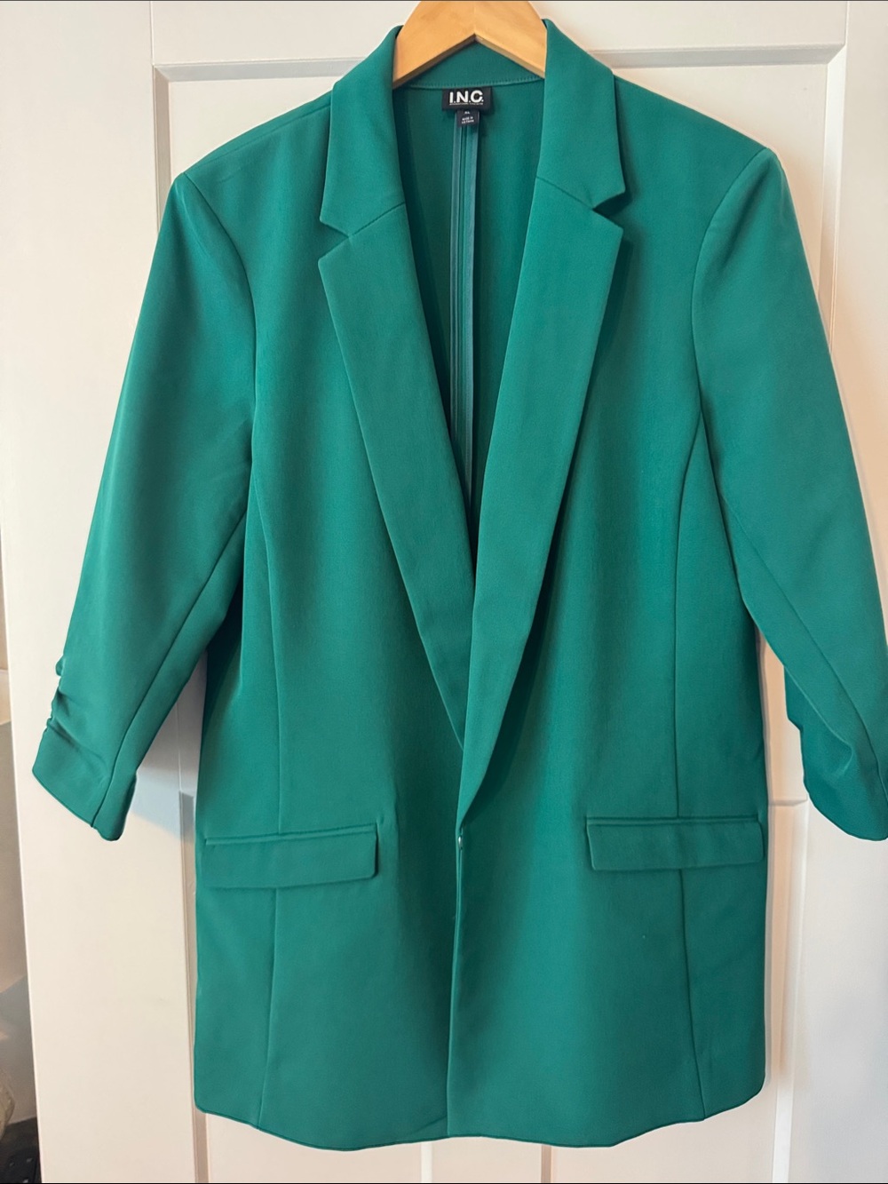 INC International Concepts Emerald Green Blazer Jacket